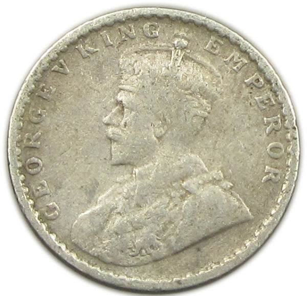 1914 Two Annas King George V Calcutta Mint GK 1112