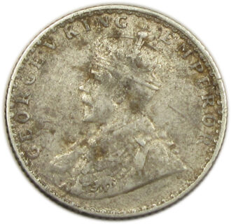 1914 1/4 Rupee King George V Bombay Mint GK 1086