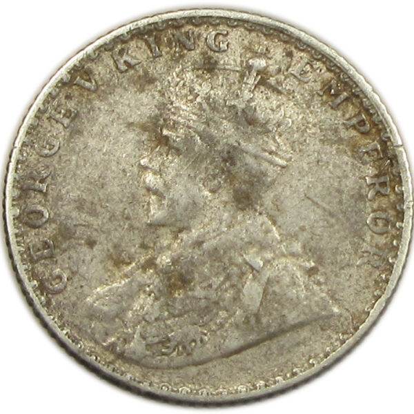1914 1/4 Rupee King George V Bombay Mint GK 1086