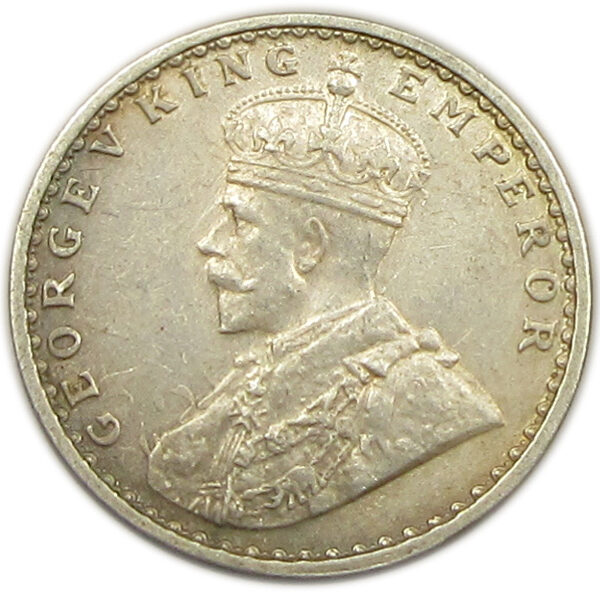 1917 Two Annas King George V Calcutta Mint XF GK 1117