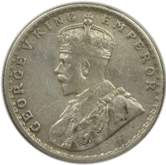 1918 Half Rupee King George V Bombay Mint Scarce GK 1056