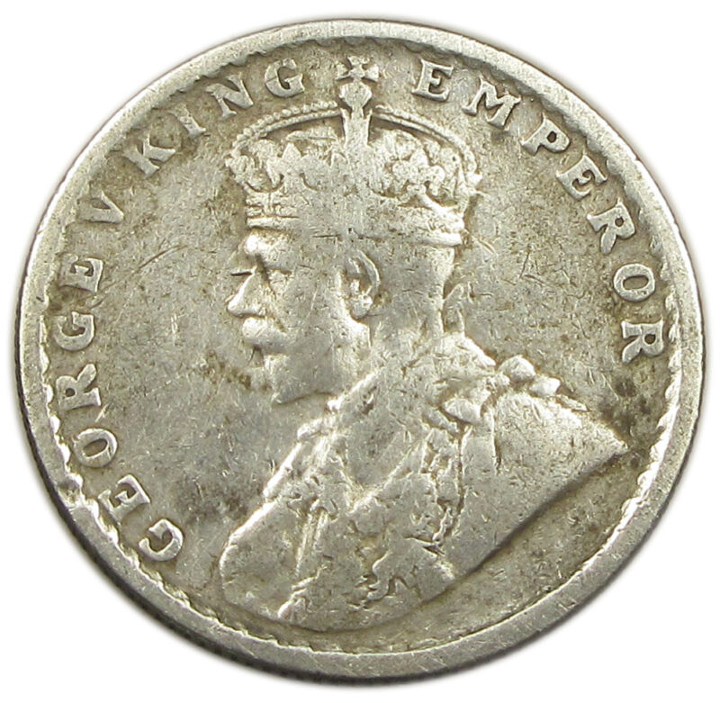 1919 Half Rupee King George V Bombay Mint GK 1057