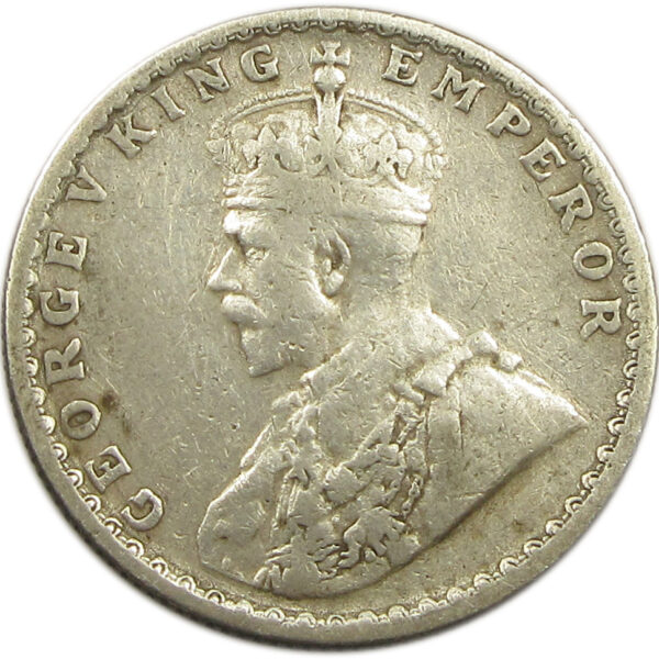 1919 Half Rupee King George V Bombay Mint GK 1057