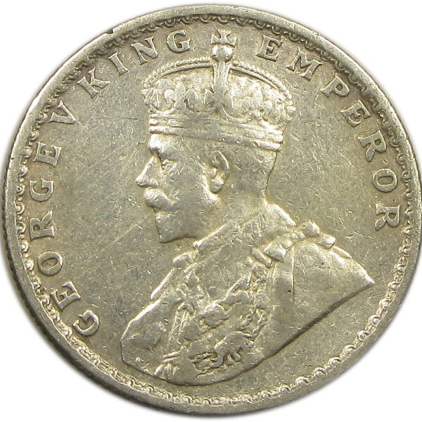 1919 Half Rupee King George V Bombay Mint GK 1057