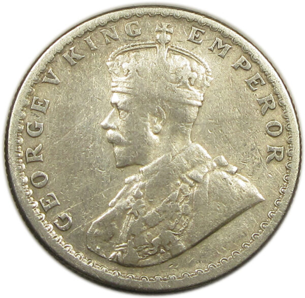 1921 Half Rupee King George V Calcutta Mint GK 1058
