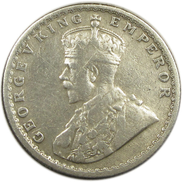 1921 Half Rupee King George V Calcutta Mint GK 1058