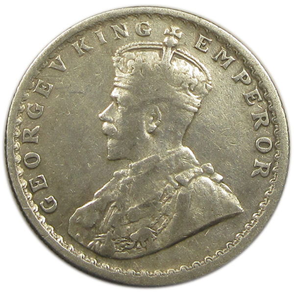 1921 Half Rupee King George V Calcutta Mint GK 1058