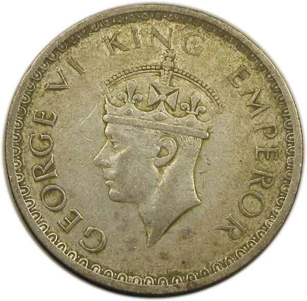 1941 Half Rupee King George VI Bombay Mint GK 1302