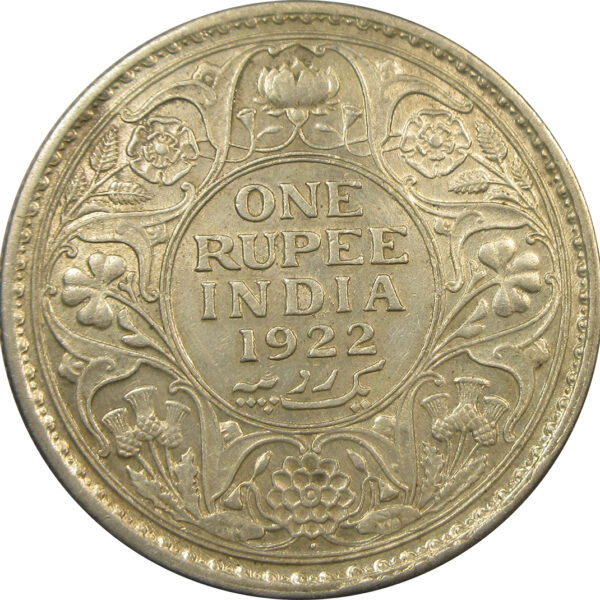 1922 One Rupee King George V Bombay Mint Scarce | GK 1044