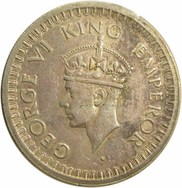 1945 Half Rupee King George VI Bombay Mint - Image 2