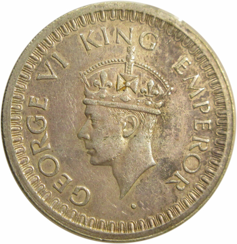 1945 Half Rupee King George VI Bombay Mint - Image 2