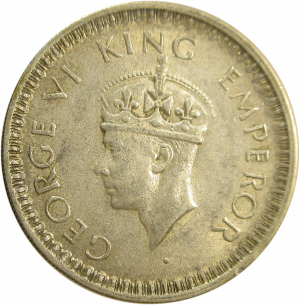 1945 Half Rupee King George VI Lahore Mint - Image 2