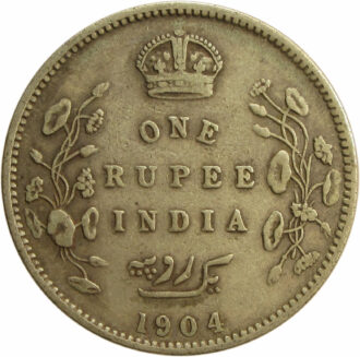 1904 1 Rupee King Edward VII Bombay Mint