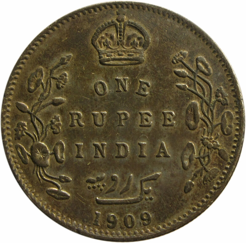 1909 One Rupee King Edward VII Bombay Mint