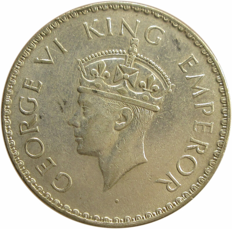1945 One Rupee King George VI Bombay Mint - Image 2