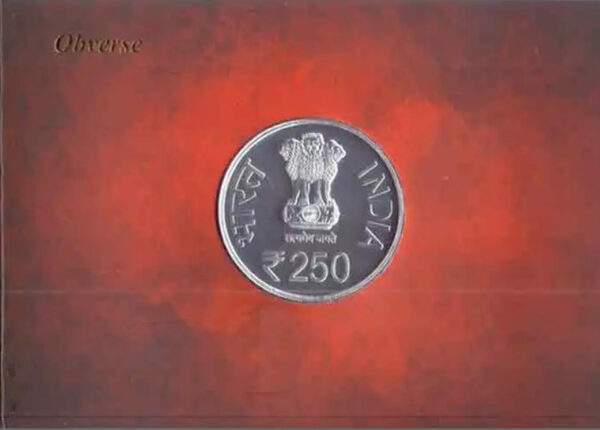 250th Session of Rajya Sabha Silver UNC Set 2019 Mumbai Mint Silver - Image 3