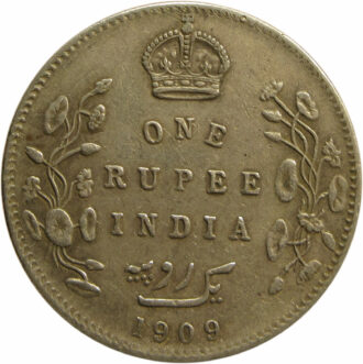 1909 One Rupee King Edward VII Bombay Mint