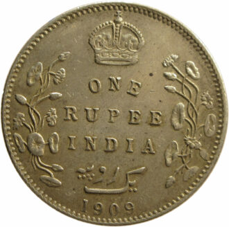 1909 One Rupee King Edward VII Bombay Mint