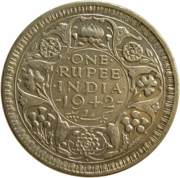 1942 One Rupee King George VI Bombay Mint
