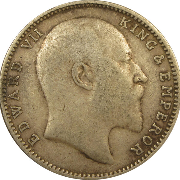 1903 One Rupee King Edward VII Bombay Mint - Inverted B Incused