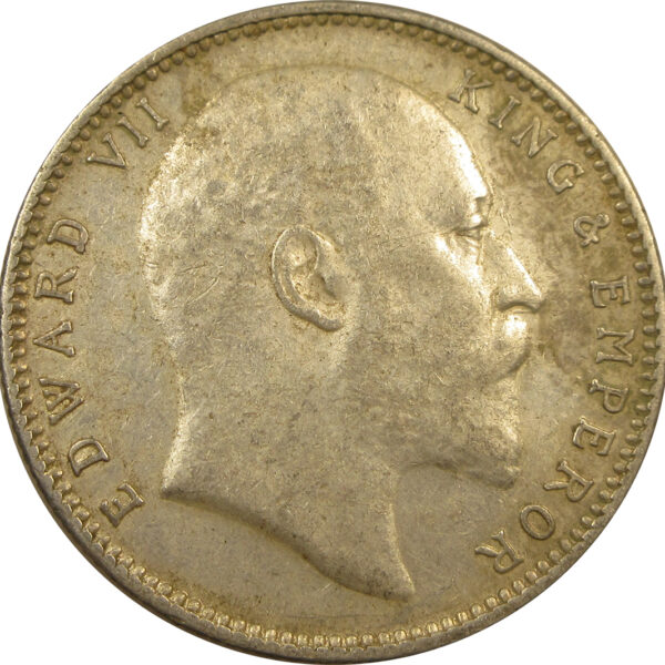 1903 One Rupee King Edward VII Bombay Mint Rare B Incused and No Dot | GK 926