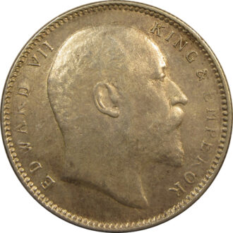 1906 One Rupee King Edward VII Calcutta Mint