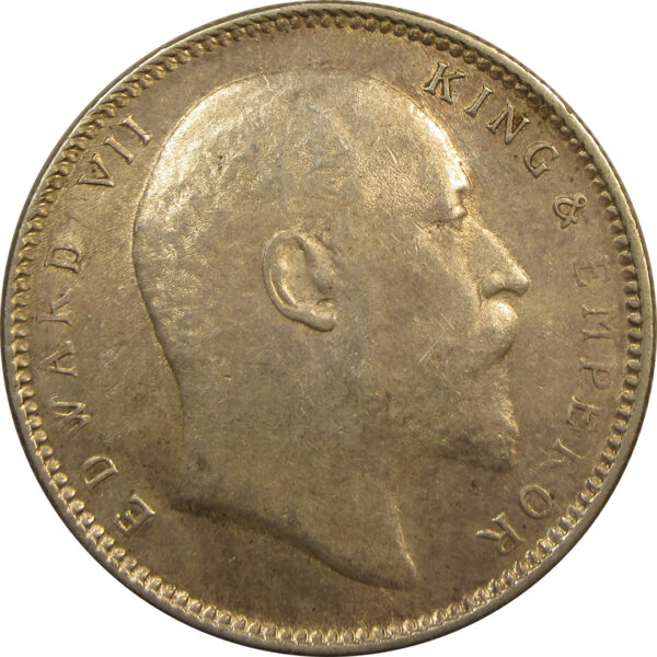 1906 One Rupee King Edward VII Calcutta Mint